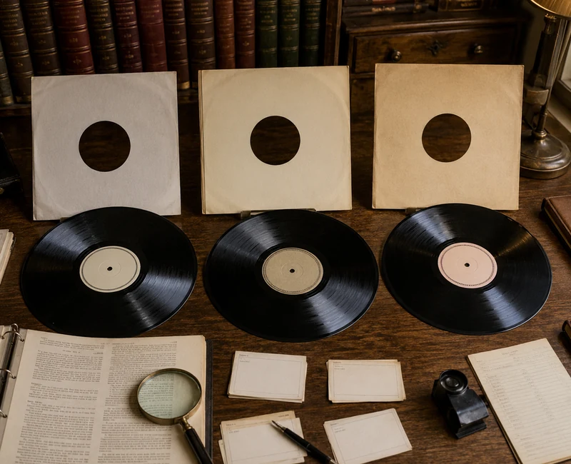 Three vinyl pressings compared by country and year